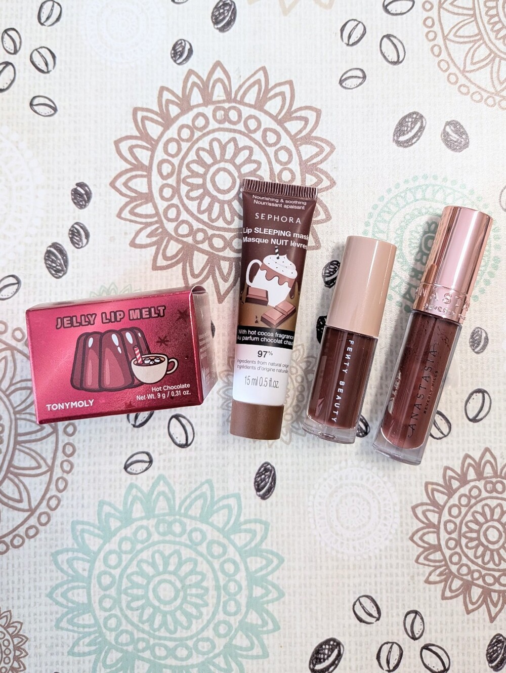 Chocolate & Hot Cocoa Brown Lip Balm and Gloss Bundle